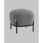 Пуф Стоун букле Fluffy темно-серый