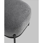 Пуф Стоун букле Fluffy темно-серый