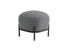 Пуф Стоун букле Fluffy темно-серый