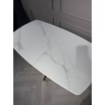 Стол обеденный Элис Рэк BS1803-140WT,140х80х76 см, белый/золото