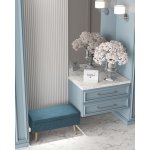 Банкетка Сторми с ящиком темно-синий