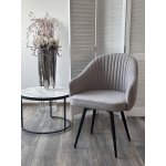 Стул ШЕЛЛ 360 град. поворот. B22 Серый, велюр / черный каркас, М-City Стул ШЕЛЛ 360 град. поворот. B22 Серый, велюр / черный каркас, М-City