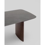 Стол обеденный Астарта раскладной 180-260х90 см керамика темная