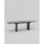 Стол обеденный Астарта раскладной 180-260х90 см керамика темная