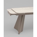 Стол обеденный Eliora 180-260х90 см серый травертин керамика