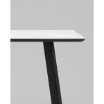 Стол Райли нераскладной 100*70*75 см столешница МДФ керамика Snow white матовый Стол Райли нераскладной 100*70*75 см столешница МДФ керамика Snow white матовый