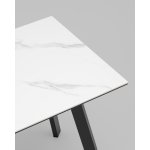 Стол Райли нераскладной 100*70*75 см столешница МДФ керамика Snow white матовый Стол Райли нераскладной 100*70*75 см столешница МДФ керамика Snow white матовый