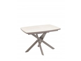 Стол Стейси 110/800/750, столешница керамика Carmen light grey, подстолье подстолье металл латте Стол Стейси 110/800/750, столешница керамика Carmen light grey, подстолье подстолье металл латте