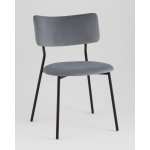 Стул Амелия велюр серо-голубой