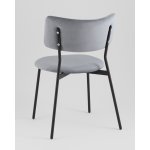 Стул Амелия велюр серо-голубой