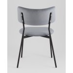 Стул Амелия велюр серо-голубой