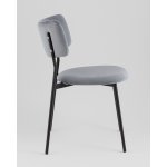 Стул Амелия велюр серо-голубой