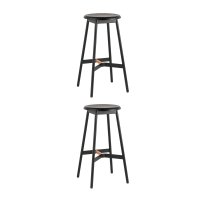 Стул барный Knobb черный 2 шт