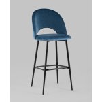 Стул барный Меган SN велюр пыльно-синий