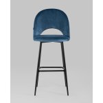 Стул барный Меган SN велюр пыльно-синий