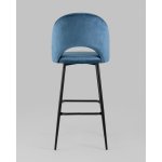Стул барный Меган SN велюр пыльно-синий
