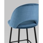 Стул барный Меган SN велюр пыльно-синий