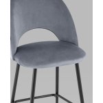 Стул барный Меган SN велюр серый Стул барный Меган SN велюр серый