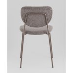 Стул обеденный Gigi тёмно-серый букле серые ножки