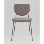 Стул обеденный Gigi тёмно-серый букле серые ножки