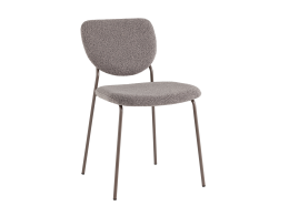 Стул обеденный Gigi тёмно-серый букле серые ножки