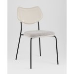 Стул обеденный Casey серый с серой экокожей