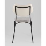 Стул обеденный Casey серый с серой экокожей