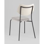 Стул обеденный Casey серый с серой экокожей