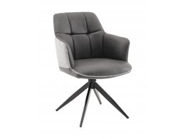 Стул обеденный Naya серый экокожа букле