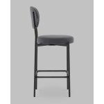 Стул Полубарный Бриф DD велюр тёмно-серый