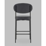 Стул Полубарный Бриф DD велюр тёмно-серый