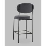 Стул Полубарный Бриф DD велюр тёмно-серый