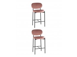 Стул полубарный Бриф VD велюр пыльно-розовый 2 шт.