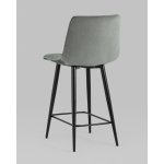 Стул полубарный Джанго велюр серый 2 шт.