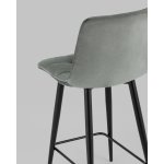 Стул полубарный Джанго велюр серый 2 шт.