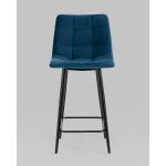 Стул полубарный Джанго велюр синий 2 шт.