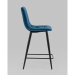 Стул полубарный Джанго велюр синий 2 шт.