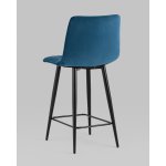 Стул полубарный Джанго велюр синий 2 шт.
