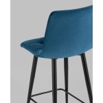 Стул полубарный Джанго велюр синий 2 шт.