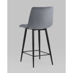 Стул полубарный Джанго велюр тёмно-серый 2 шт.