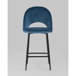 Стул полубарный Меган SN велюр пыльно-синий