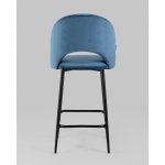 Стул полубарный Меган велюр пыльно-синий 2 шт.