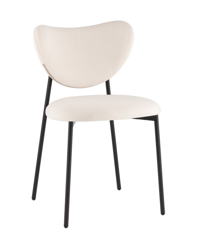 Стул Rina велюр молочный