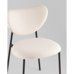 Стул Rina велюр молочный