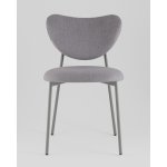 Стул Rina велюр серый каркас серый