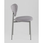 Стул Rina велюр серый каркас серый