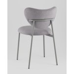Стул Rina велюр серый каркас серый