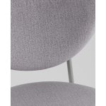 Стул Rina велюр серый каркас серый