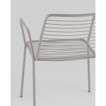 Стул с подлокотниками Дели металл серый Стул с подлокотниками Дели металл серый