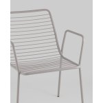 Стул с подлокотниками Дели металл серый Стул с подлокотниками Дели металл серый